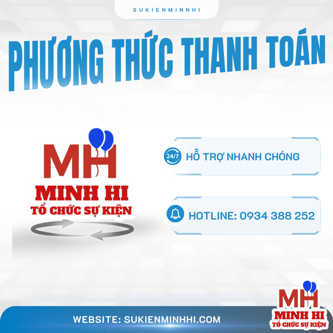 PHƯƠNG THỨC THANH TOÁN Các phương thức thanh toán tại Sự Kiện Minh Hi