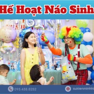 Chú hề hoạt náo sinh nhật tại nhà cho bé gái với nhiều quà và game show