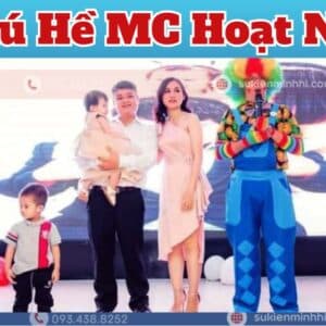 Dịch vụ chú hề MC hoạt náo cho tiệt thôi nôi bé gái tại nhà hàng