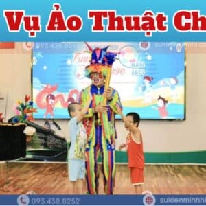 Dịch vụ ảo thuật chú hề với nhiều tiết mục hấp dẫn cho tiệc sinh nhật bé tại lớp học