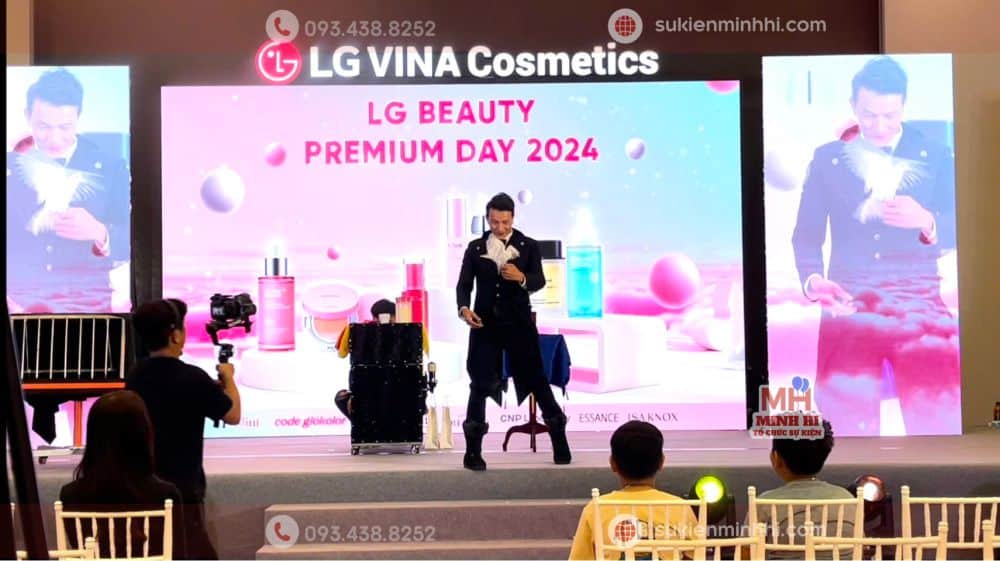 Cho Thuê Ảo Thuật Gia Chuyên Nghiệp Giá Rẻ – Biểu Diễn Đẳng Cấp Biễu diễn ảo thuật sân khấu cho sự kiện ra mắt sản phẩm của LG BEAUTY