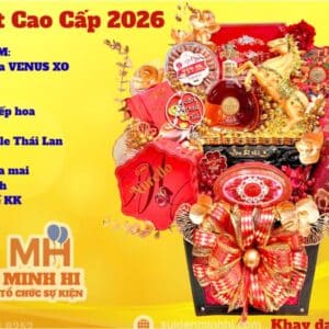 Giỏ quà tết cao cấp 2026 với thiết kế đẹp - thanh lịch và giá tốt nhất hiện nay