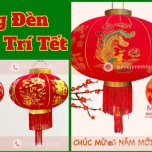 Lồng đèn trang trí tết 2026 MH1 với chất liệu và màu sắc theo xu hướng mới nhất hiện nay