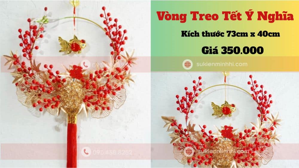 Vòng Treo Trang Trí Tết Mẫu 1 - Mới Nhất 2026 Vòng treo trang trí tết mẫu 1