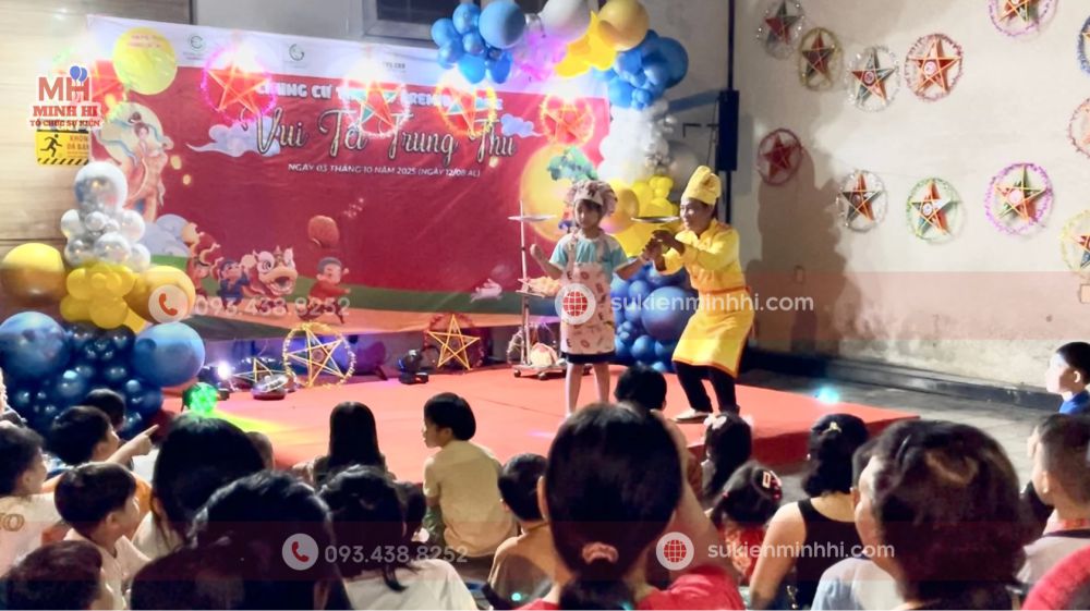 Tổ Chức Chương Trình Trung Thu Cho Chung Cư THE CBD PREMIUM HOME Biểu diễn xiếc đầu bếp Trung Thu cho trẻ em cư dân