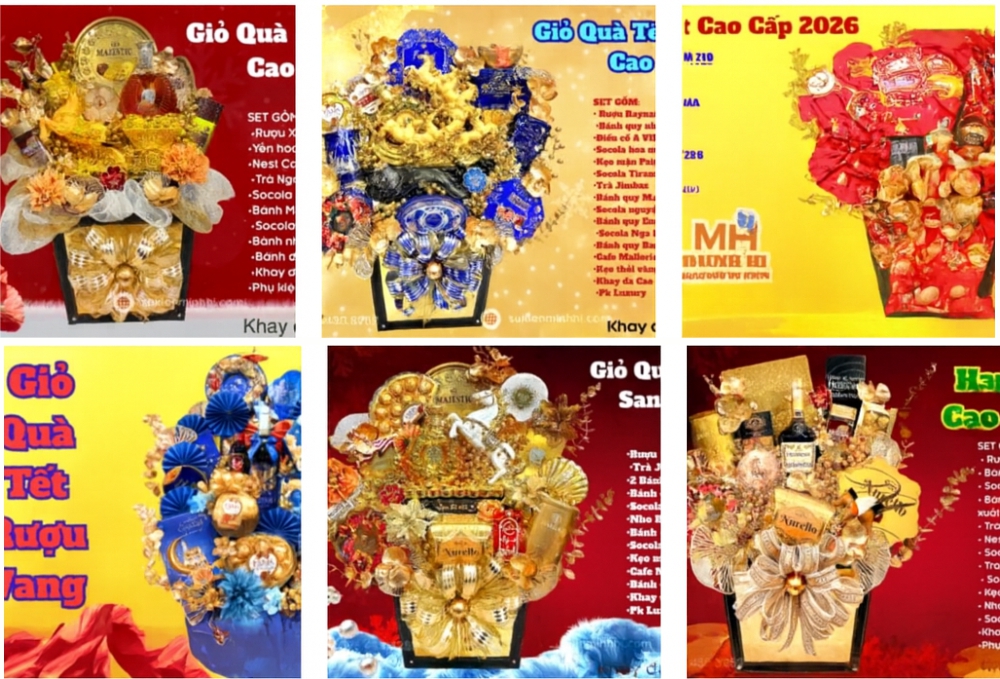 GIỎ QÙA TẾT 2026 - GỢI Ý QUÀ TẾT 2026 PHÙ HỢP MỌI ĐỐI TƯỢNG Các mẫu giỏ quà tết 2026 tại Sự kiện Minh Hi