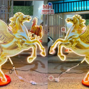 Cung Cấp Mô Hình Ngựa Tết 2026 Đẹp - Mẫu Mới Nhất Năm Bính Ngọ Mô hình ngựa trang trí tết cho năm 2026 với mẫu ngựa vàng nổi bật