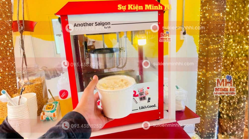 Dịch Vụ Làm Bắp Rang Bơ Chuyên Nghiệp Cho Sự Kiện Tại TPHCM Sản phẩm bắp rang bơ tại sự kiện giáng sinh 2025