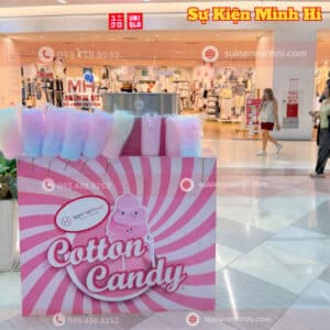 Máy làm kẹo bông gòn cho sự kiện tại trung tâm thương mại