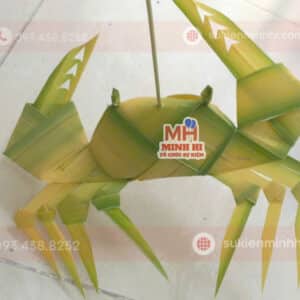 Tạo hình lá dừa hình con cua