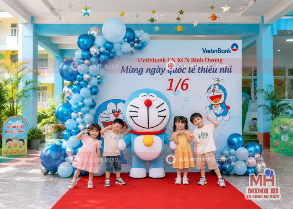 Dịch Vụ Trang Trí 1/6 Chuyên Nghiệp Tại TP.HCM – Đẹp Sáng Tạo, Thi Công Trọn Gói Cho thuê mascot cho sự kiện 1/6 với các mẫu đẹp
