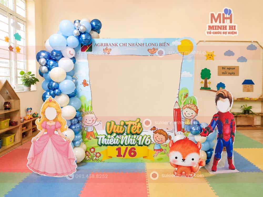 Cách Trang Trí 1/6 Đơn Giản Nhưng Đẹp Và Tiết Kiệm Photobooth checkin 1/6 trang trí cho lớp học