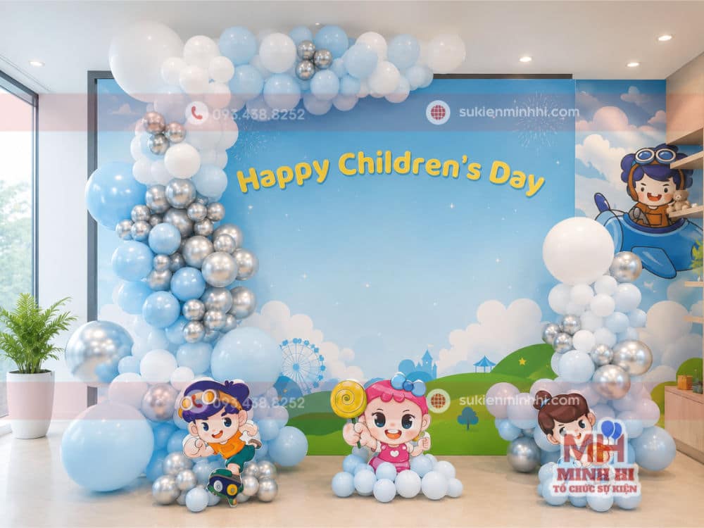 Dịch Vụ Trang Trí 1/6 Chuyên Nghiệp Tại TP.HCM – Đẹp Sáng Tạo, Thi Công Trọn Gói Trang trí backdrop 1/6 chuyên nghiệp tone màu nhẹ nhàng