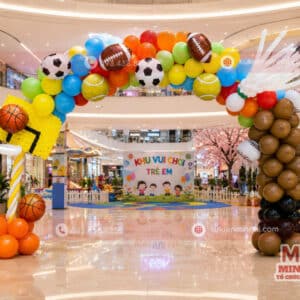 Dịch Vụ Trang Trí 1/6 Chuyên Nghiệp Tại TP.HCM – Đẹp Sáng Tạo, Thi Công Trọn Gói Trang trí cổng bong bóng bay nghệ thuật cho ngày 1/6