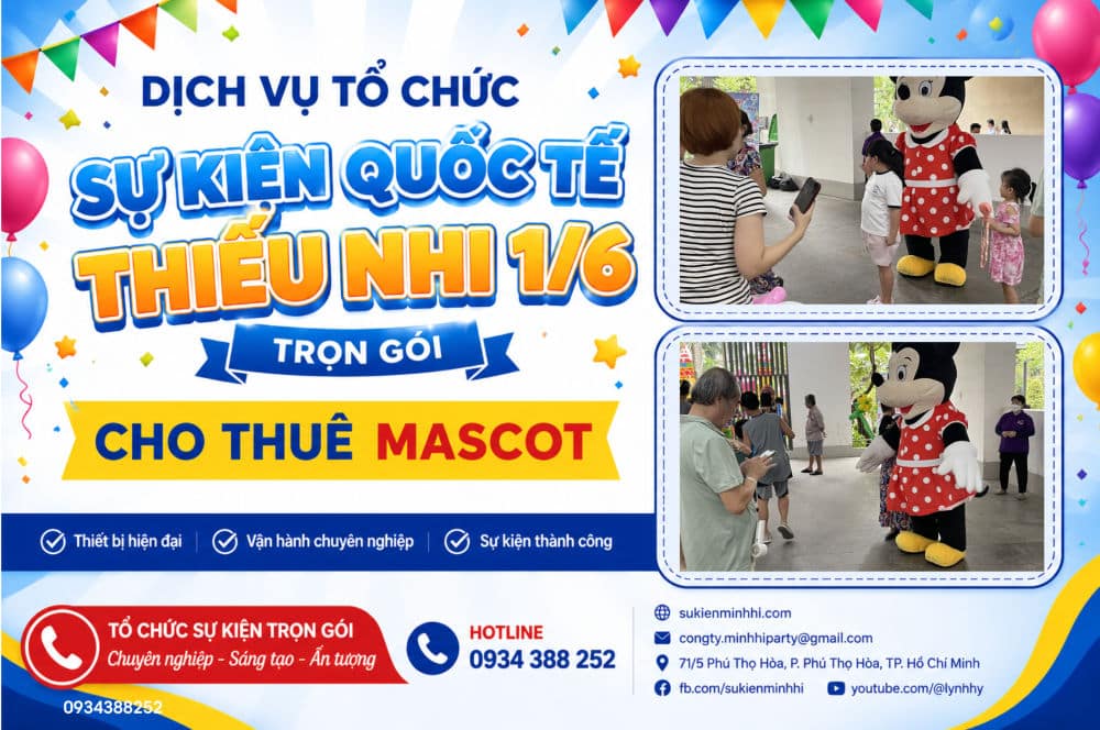 Dự Án Tổ Chức Sự Kiện Quốc Tế Thiếu Nhi 1/6 Cho Chung Cư Akari City Bình Tân Mascot cho sự kiện 1/6 tại chung cư AKARI do SỰ KIỆN MINH HI CUNG CẤP