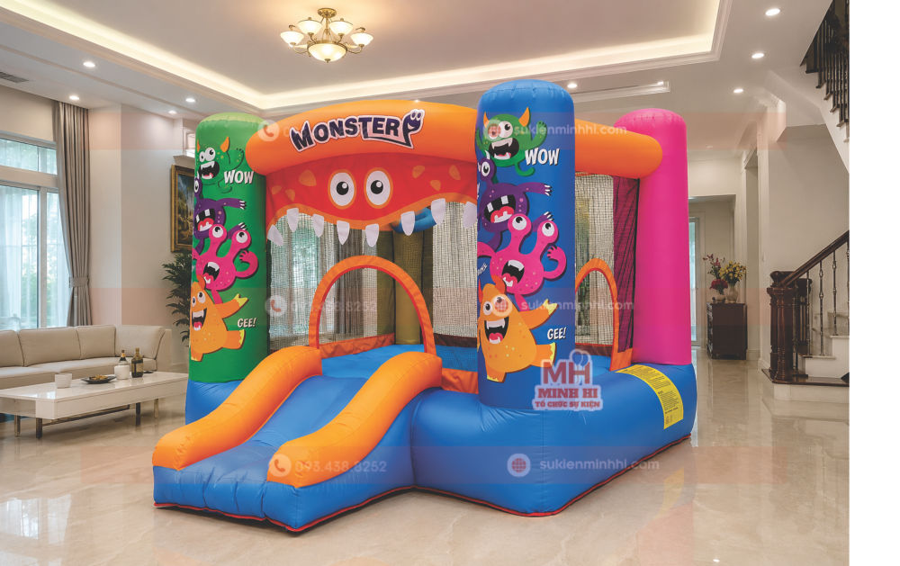 Thuê nhà hơi mini nhỏ gọn tại TPHCM phù hợp cho tiệc sinh nhật