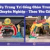 Dịch vụ trang trí cổng chào trung thu chuyên nghiệp theo yêu cầu do Sự Kiện Minh Hi cung cấp