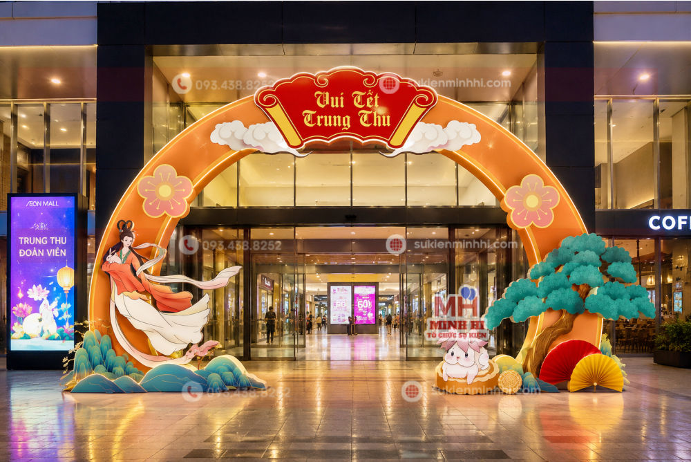 Thiết kế trang trí cổng chào trung thu hiện đại