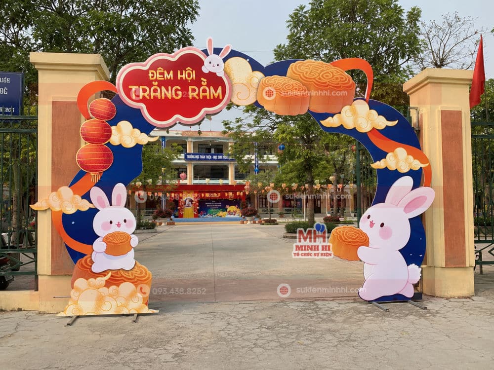 Dịch Vụ Trang Trí Cổng Chào Trung Thu Chuyên Nghiệp Theo Yêu Cầu Trang trí cổng chào trung thu chủ đề thiếu nhi