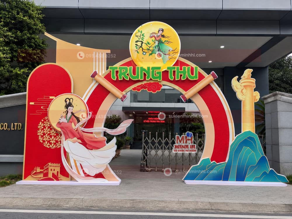 Dịch Vụ Trang Trí Cổng Chào Trung Thu Chuyên Nghiệp Theo Yêu Cầu Trang trí cổng chào trung thu cho công ty