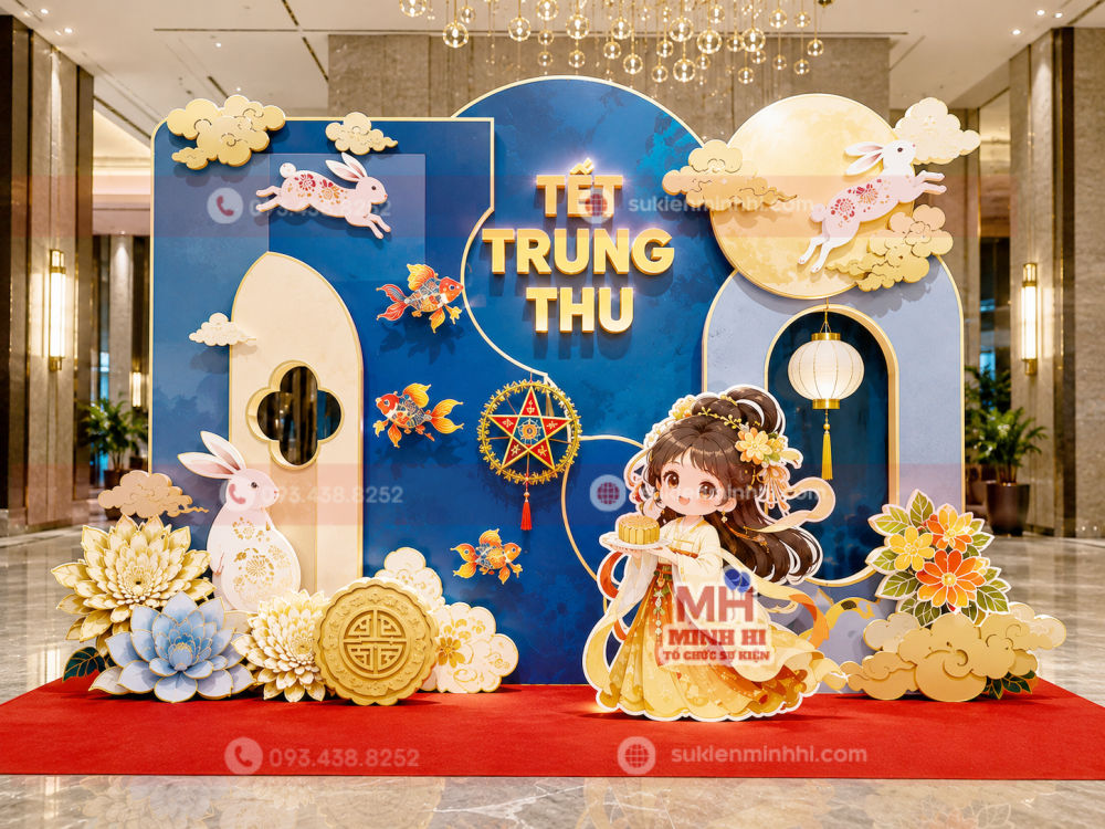 Trang trí tết trung thu cho chung cư hiện đại với tiểu cảnh LED