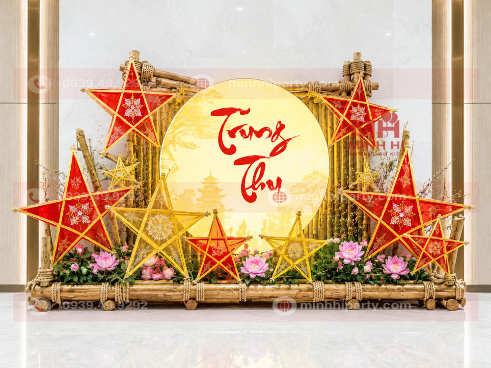Trang Trí Trung Thu Cho Chung Cư Phong Cách Truyền Thống Đậm Bản Sắc Việt Decor trung thu cho chung cư dạng truyền thống với thiết kế quy mô nhỏ
