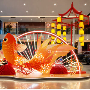 Trang trí trung thu cho showroom ô tô