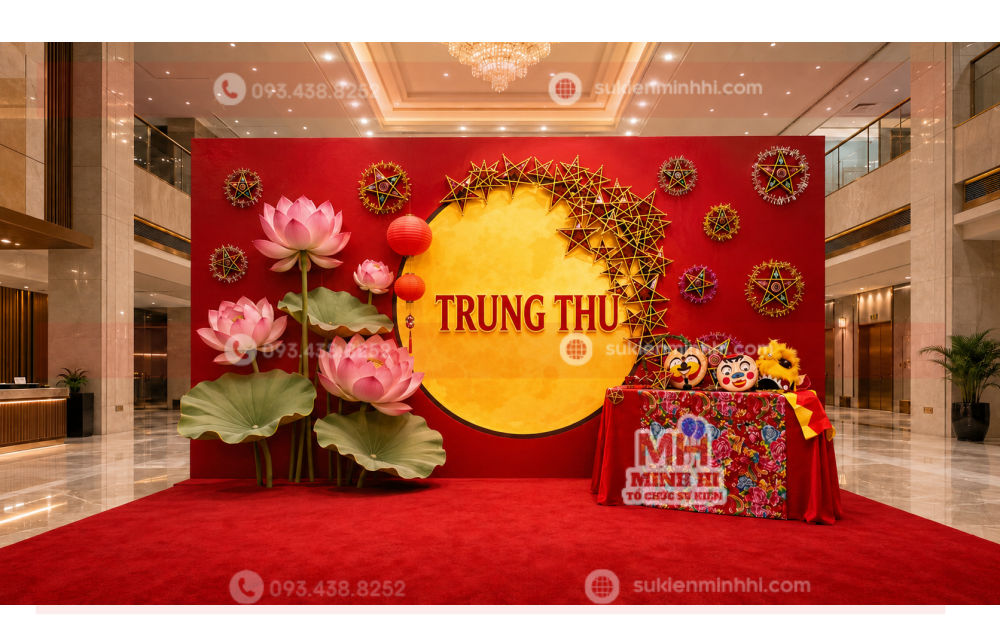 Trang trí trung thu hiện đại cho chung cư concept mới nhất hiện nay