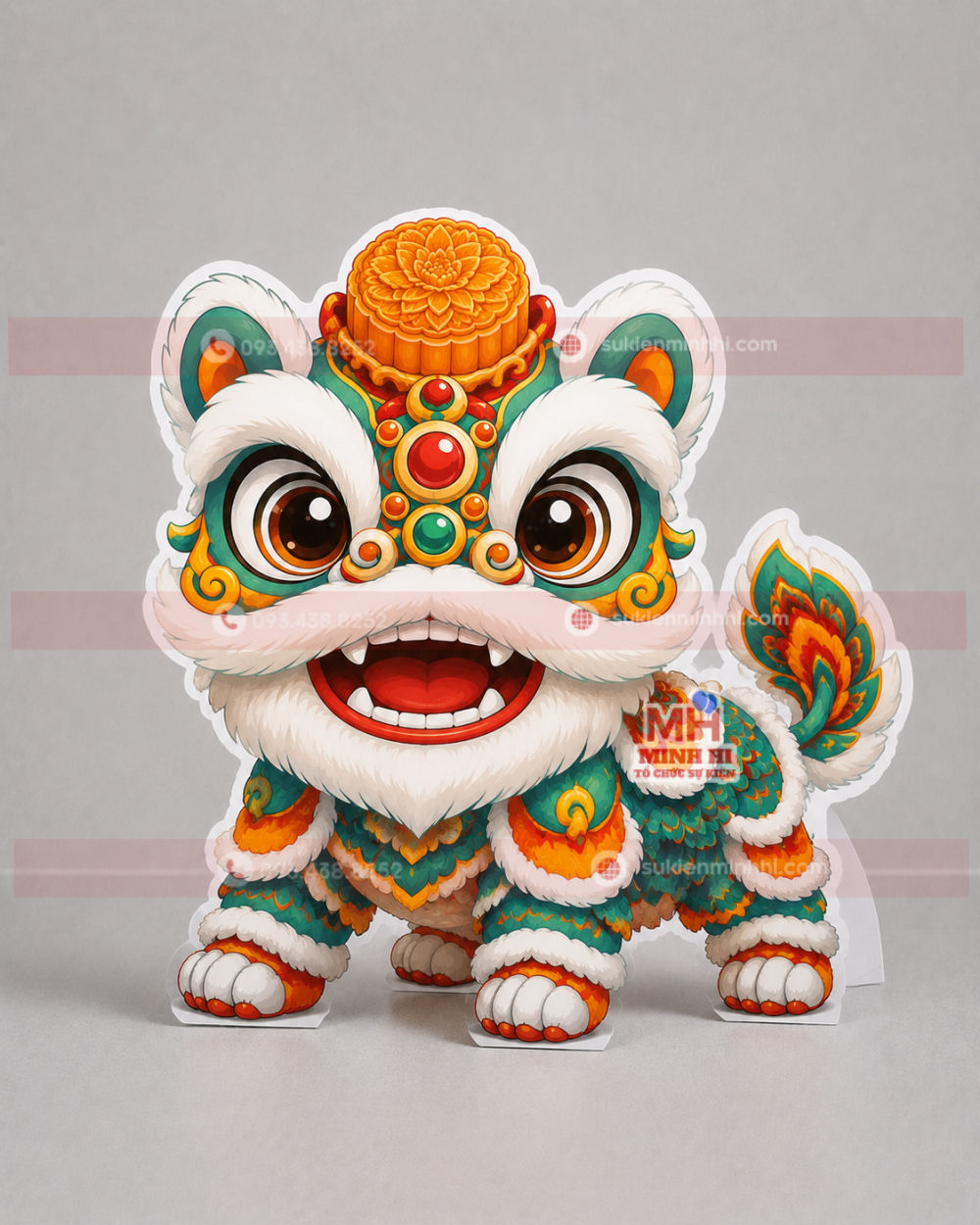 Top 15 Mẫu Mô Hình Chibi Trung Thu Được Yêu Thích Nhất Chibi trung thu Lân đội bánh trung thu