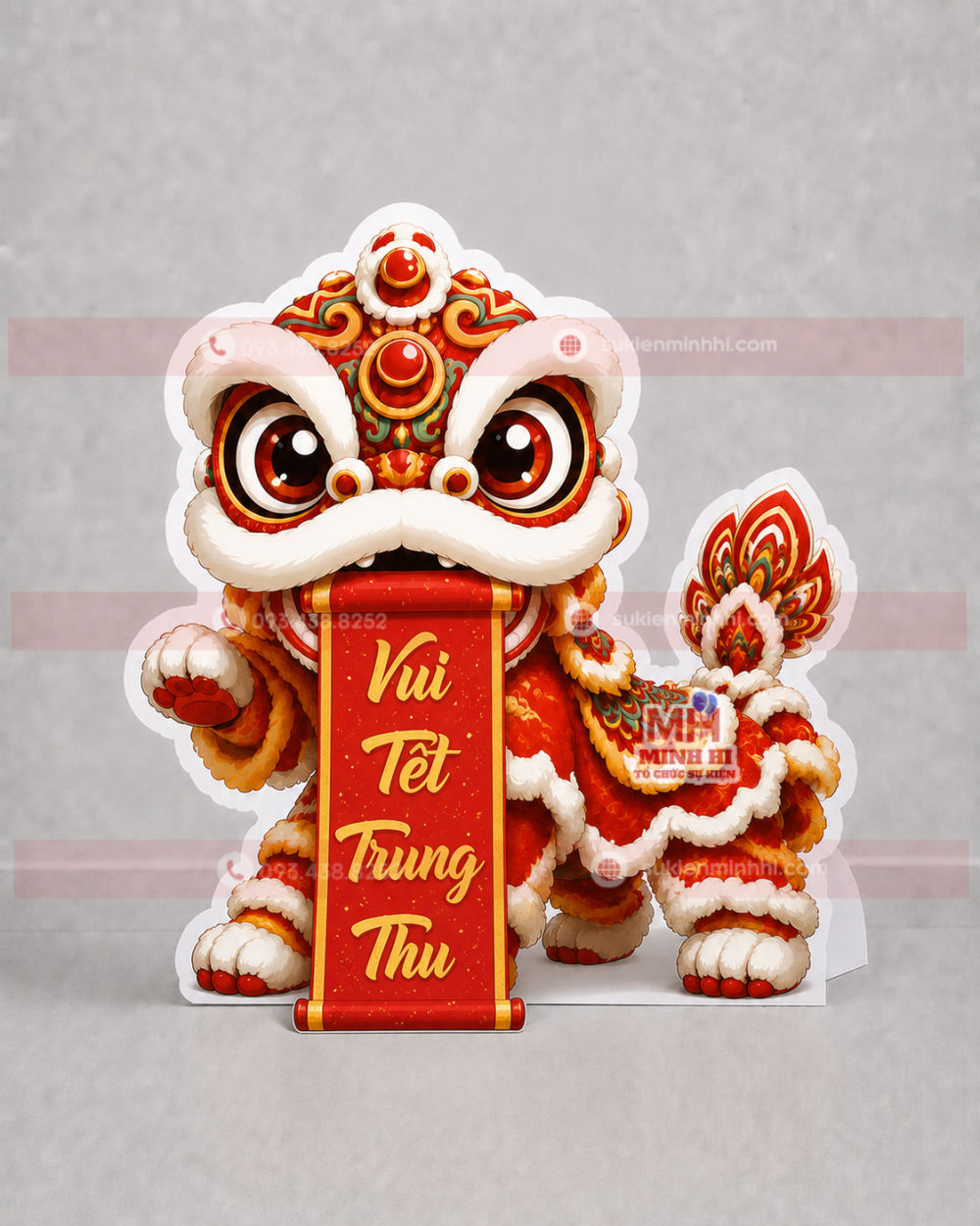 Top 15 Mẫu Mô Hình Chibi Trung Thu Được Yêu Thích Nhất Chibi trung thu Lân thả liễn nhảy múa