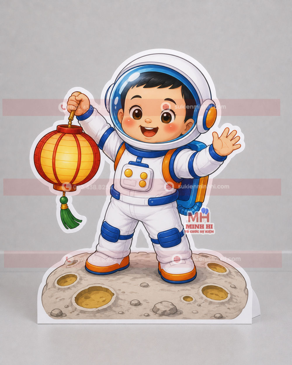 Top 15 Mẫu Mô Hình Chibi Trung Thu Được Yêu Thích Nhất Mô hình chibi trang trí trung thu phi hành gia tham quan cung trăng