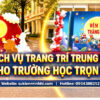 Dịch vụ trang trí trung thu cho trường học trọn gói chuyên nghiệp do Sự Kiện Minh Hi cung cấp