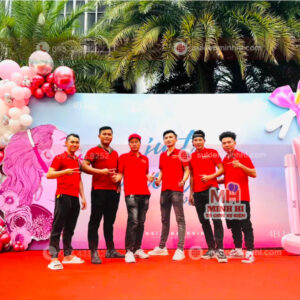 Trang Trí Lễ Ra Mắt Mỹ Phẩm 4B.face Tại Villa Quận 2 Hình ảnh thực tế trang trí cho sự kiện ra mắt sản phẩm 4B: Face do Sự Kiện thực hiện trọn gói