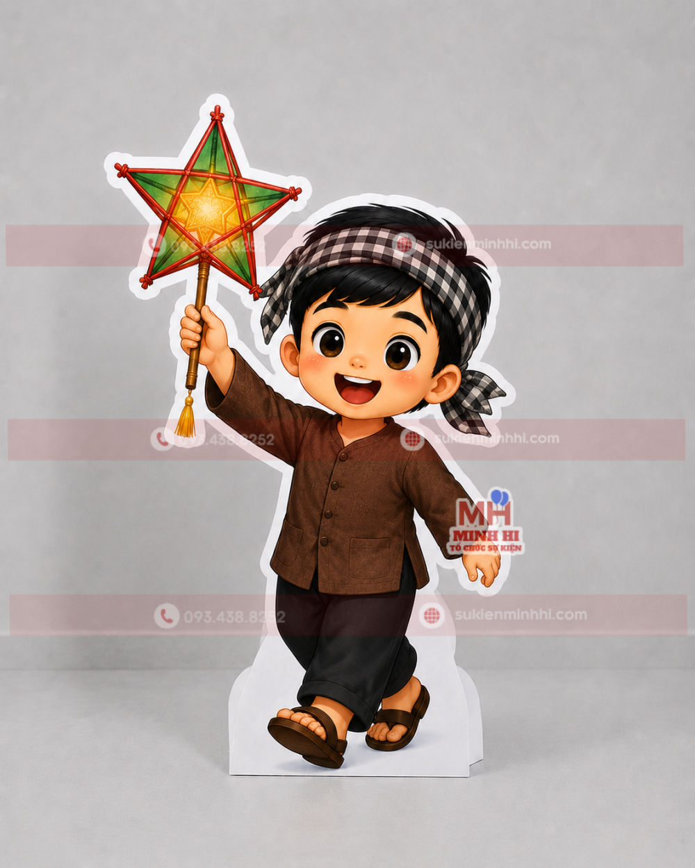 Top 15 Mẫu Mô Hình Chibi Trung Thu Được Yêu Thích Nhất Mô hình chibi bé trai cầm đèn ông sao