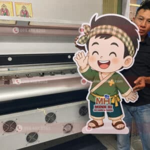 Mô hình chibi chú Cuội trang trí tết trung thu