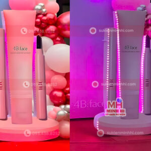 Mô hình sản phẩm 3D ốp nổi kết hợp đèn LED hiện đại