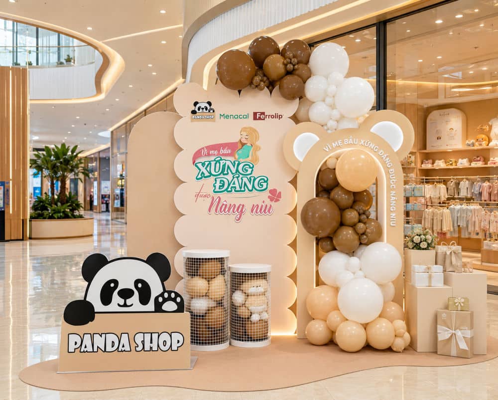 Báo Giá Trang Trí Sự Kiện Ra Mắt Sản Phẩm Mới Nhất Mô hình trang trí sựu kiện ra mắt sản phẩm cho Pandashop