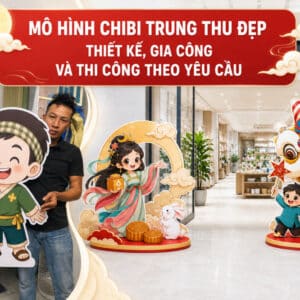 Mô hình trung thu 3D cho sự kiện