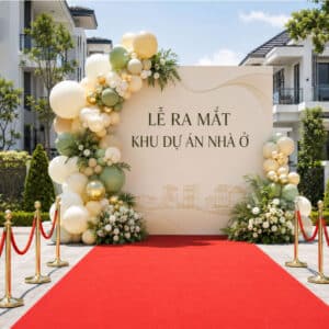Báo Giá Trang Trí Sự Kiện Ra Mắt Sản Phẩm Mới Nhất Trang trí backdrop ra mắt sản phẩm cho dự án nhà ở báo giá hợp lý minh bạch