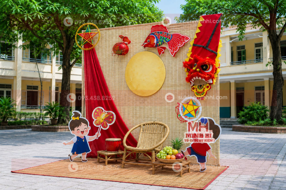 Dịch Vụ Trang Trí Trung Thu Cho Trường Học Trọn Gói Trang trí trung thu cho trường học dạng truyền thống