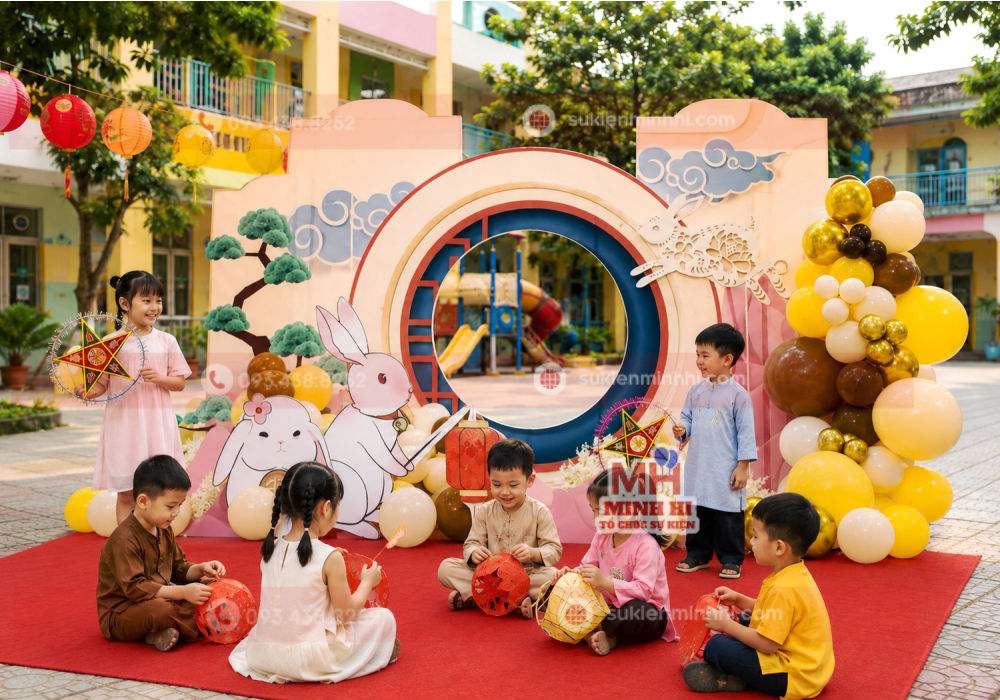 Dịch Vụ Trang Trí Trung Thu Cho Trường Học Trọn Gói Trang trí trung thu cho trường mầm non
